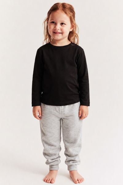Lilabio Gray Jogger Pants - Sweatpants for Girls