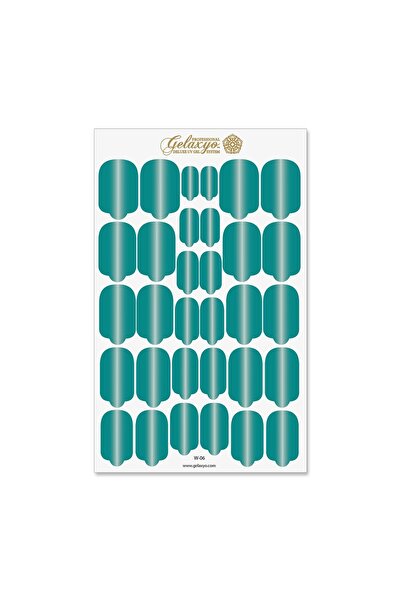 GELAXYO Nail Wraps - W06 - Dégradé Turquoise