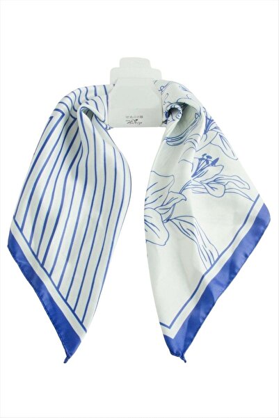 NY JOY Flower Zr Satin Scarf 50*50 cm