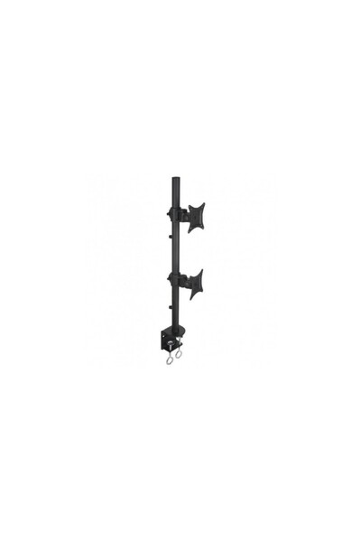 Techly Suport universal de birou, pentru doua monitoare, 13 - 27 inch, Negru,...