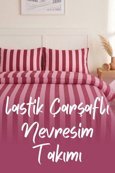 Medaillon Home طقم غطاء لحاف مزدوج مخطط |   قطني |   غطاء لحاف مقاس 200x220 س...