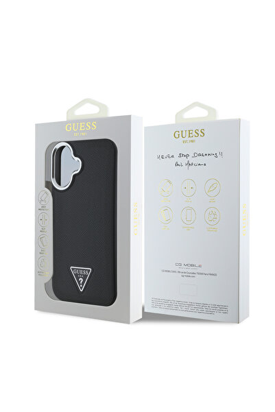 OEM Guess Magsafe “Triangle Logo” Grained PU Case Θήκη προστασίας από δερματί...