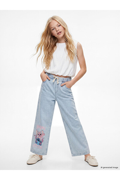 LC Waikiki Sparkling Choices Wide Leg Popular Cartoon Hero Themed and Angel P...