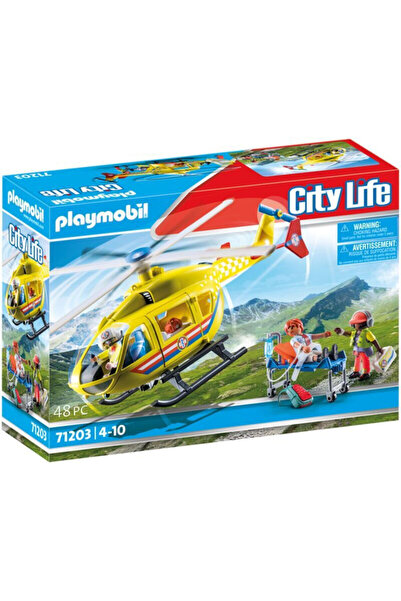 Playmobil Ελικόπτερο Πρώτων Βοηθειών (71203)