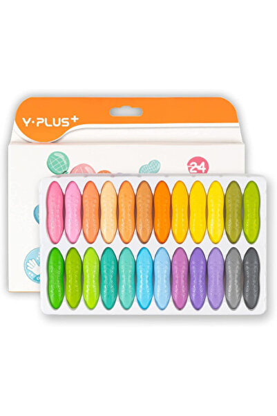Y Plus Creioane cerate pastelate Peanut - 24 bucăți - Y-Plus