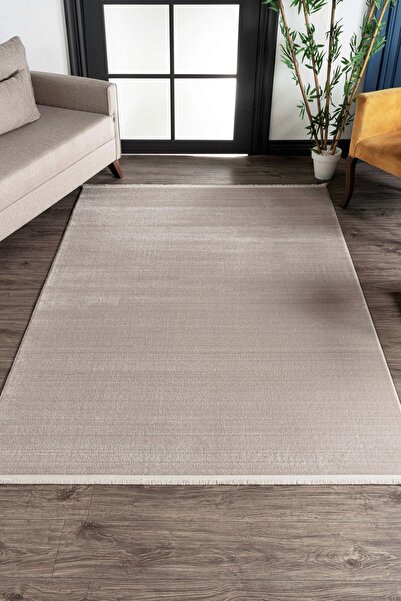 HALICIM COLLECTION TR Nar A0240 Bej 80 x 230 Özel Ölçü Yumuşak Dokulu Makine ...
