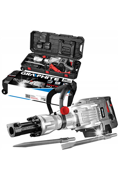 graphite Ciocan rotopercutor puternic pentru demolări Hex30 2 dălți 45J 1700W