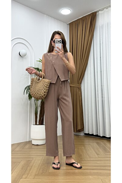 R-Style Buttoned Tencel Suit