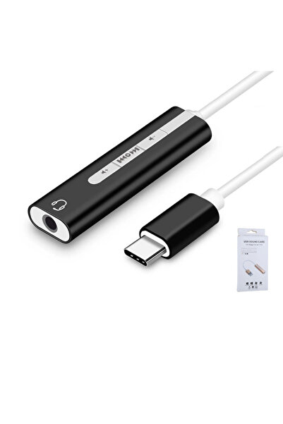Choice black TYPE-C USB TYPE-C Computer Sound Card Two-in-one Usb Headset 3.5...