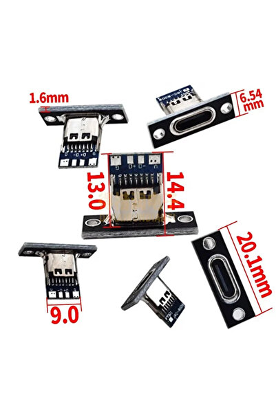 choice2 5PCS 4Pin 5/10/20Pcs Type-C Female Connector USB 3.1 Type-C 2Pin 4Pin...