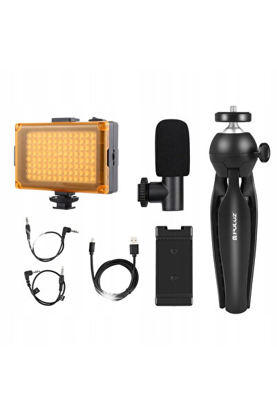 PULUZ Kit de înregistrare, Trepied, Lampă LED, Suport puternic pentru telefon