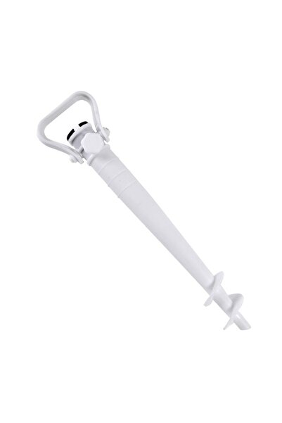 OEM Suport umbrelă plajă, model șurub, plastic, alb, 38x4cm – fixare și utili...