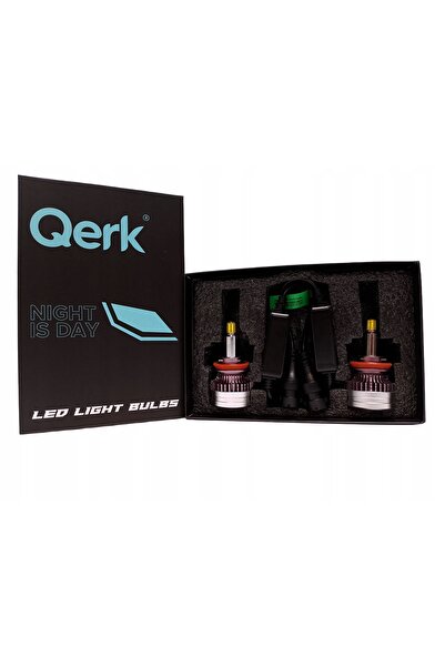 QERK Becuri LED H11 Q9 360 °   2X Mai multă lumină Canbus Alb Rece 6500K 2 bu...