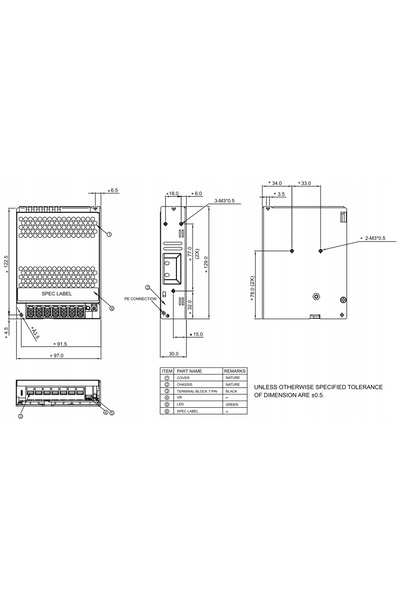 NO BRAND Sursă de alimentare în comutație Pmt-12V100W2Ba Delta Electronic