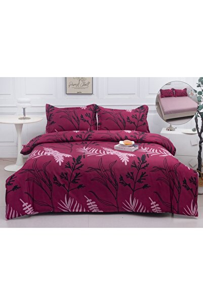 Pucioasa Fabrica Satin Cotton Duvet Cover Set with Stretchy – 4 pieces | 19071-P