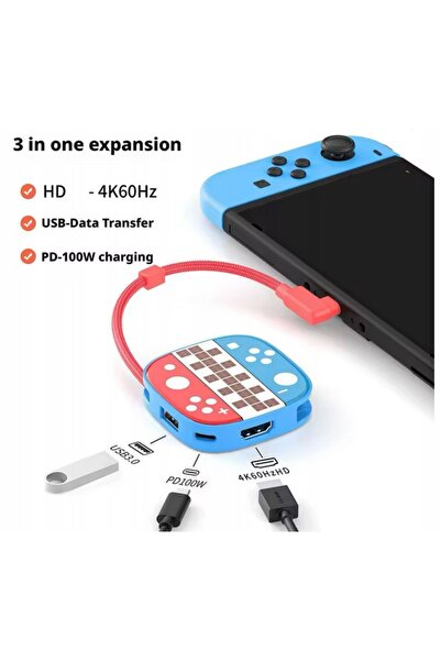 NO BRAND Stație de andocare Switch 2 dock Nintendo 4K 60Hz nou, moale!! !oled