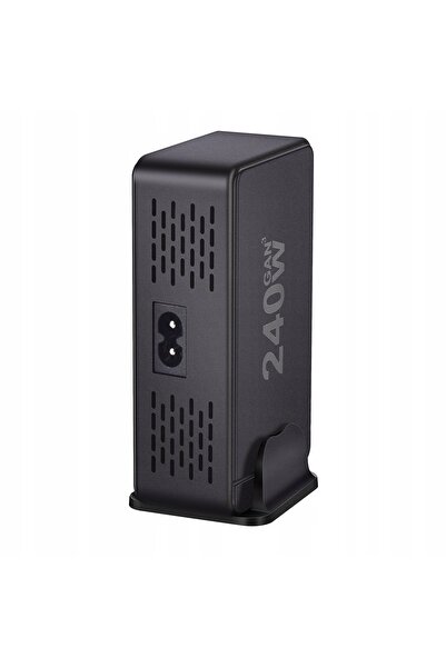NO BRAND Încărcător GaN de 240W, stație de încărcare desktop cu 8 porturi USB...