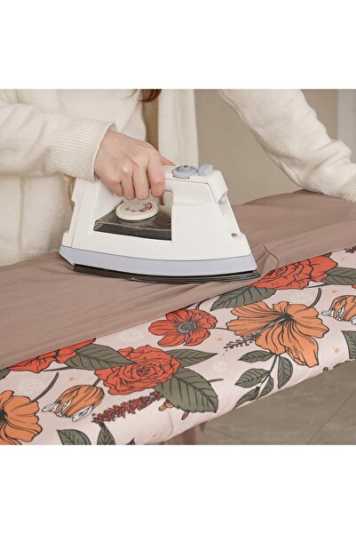 NO BRAND Husă pentru masă de călcat 150x55cm din fetru gros cu model floral