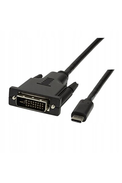 NO BRAND Logilink Ua0332 Cablu adaptor USB-C la DVI, Negru