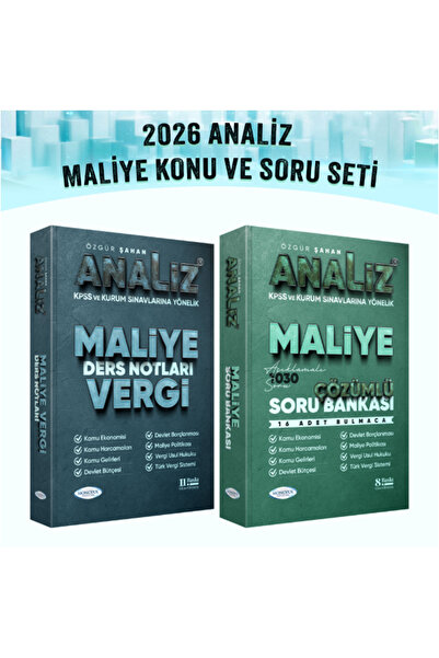 Monopol Yayınları KPSS A Grubu Analiz Maliye Konu + Soru İkili Hazırlık Seti ...