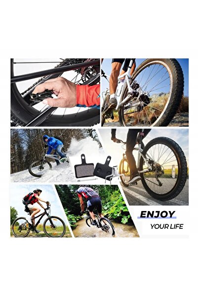 NO BRAND 8x plăcuțe de frână pe disc pentru bicicletă de munte, compatibile c...