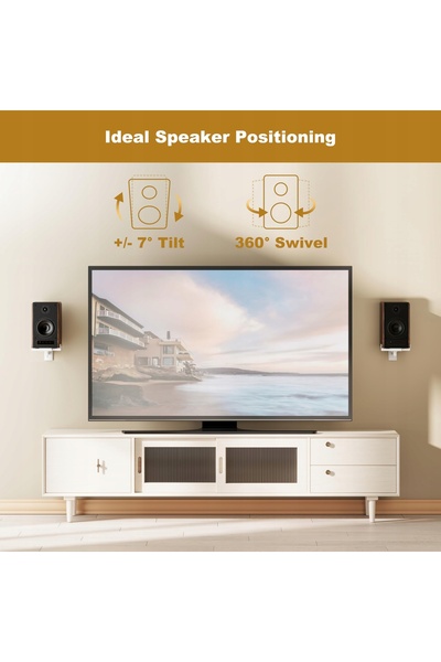 NO BRAND Ricoo lh023-w 2x suport de perete pentru difuzoare Bose JBL Yamaha T...