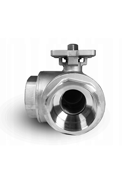 NO BRAND Robinet cu bilă cu 3 căi din oțel inoxidabil, 3/4 inch DN20, pentru ...