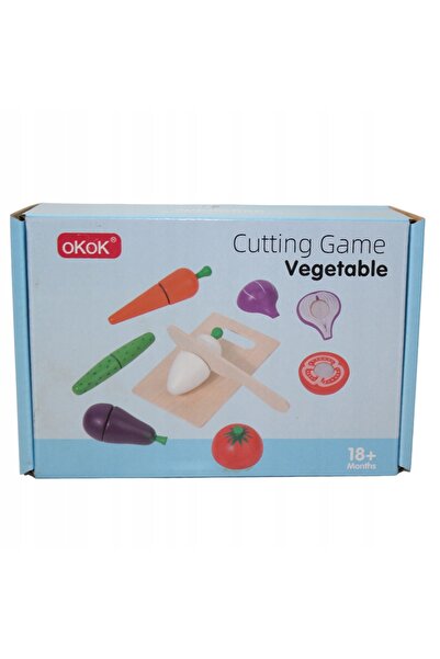 NO BRAND Legume din lemn pentru tăiat cu velcro Set 14 El Deska Nożyk 18 Msc