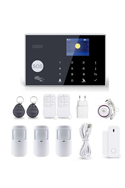 OnShoping Alarmă wireless LCD 2.4' GSM WiFi Tuya Smart în Polonia + 3Xpir