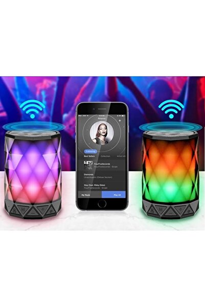 NO BRAND Boxă portabilă Bluetooth cu lumină de noapte Lfs-190 Lumini colorate
