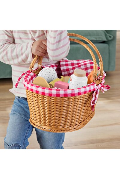 NO BRAND SET COȘ DE PICNIC DIN LEMN, 31 DE PIESE, PENTRU JOACĂ, PENTRU COPII ...