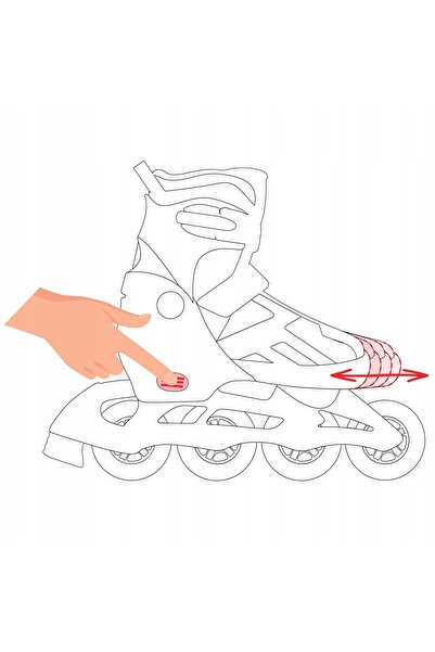 NO BRAND Patine cu rotile 3 în 1 Raven Zoya roz 34-37 roți LED