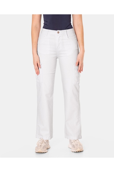 NO BRAND Pantaloni largi de damă, stil cargo, largi, Suedia, 7895b 3XL