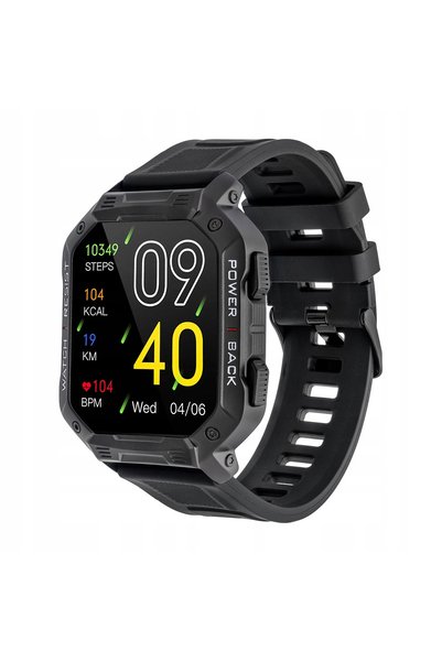 NO BRAND Smartwatch Ultra Negru 105 Moduri Sport Conectivitate Apeluri Meniu Pl