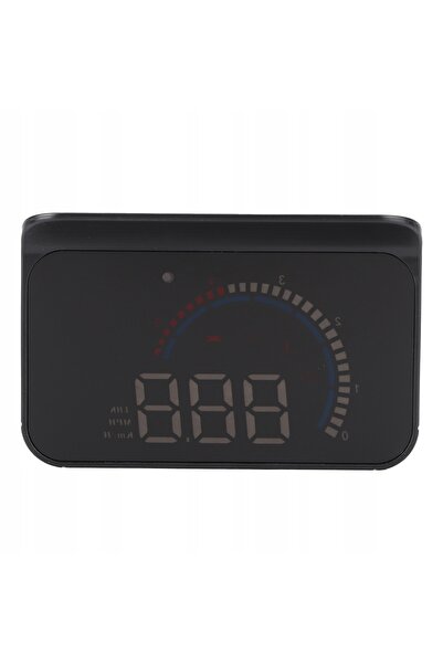 NO BRAND Afișaj head-up LED LCD HUD OBD2, proiector de viteză, alarmă, multif...