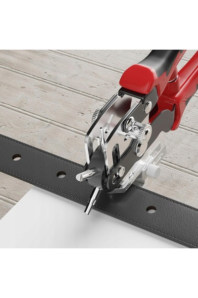 NO BRAND Perforator pentru curele din piele, Perforator tip revolver ABS, Per...