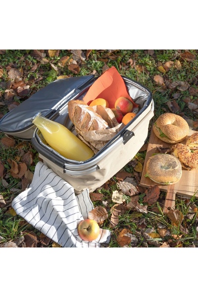 NO BRAND COȘ DE PICNIC TERMIC 23 L CU SET PENTRU 4 PERSOANE