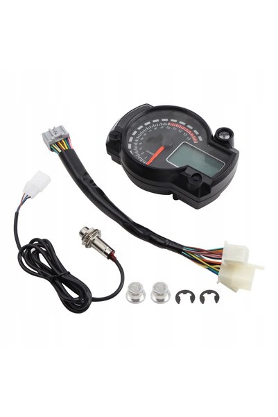 NO BRAND Vitezometru digital LCD universal cu LED pentru motocicletă, scuter,...
