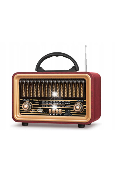 NO BRAND RADIO PRUNUS J-170 STYL VINTAGE AM FM SW 1800MAH BLUETOOTH 5.0 SD USB