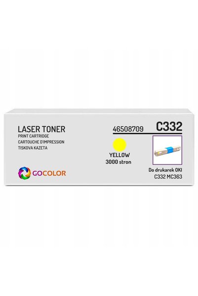 NO BRAND Toner Nou 46508709 Galben pentru Oki Mc363 Oki C332 Dn, Dnw