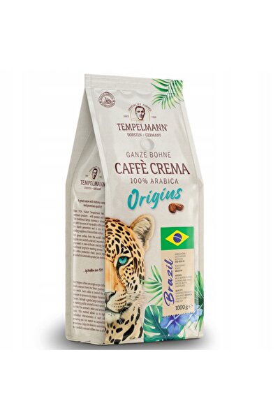 NO BRAND Boabe de cafea Arabica Templemann Ganze Bohne Origine Brazilia 1000 g