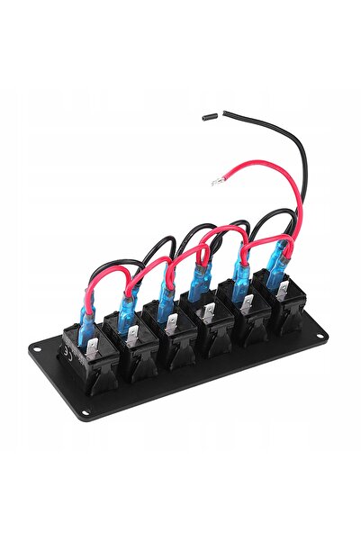 NO BRAND Panou de aluminiu cu întrerupător Pornit/Oprit și 6 LED-uri pentru m...