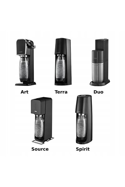 sodastream Set de sticle Fuse 2x1L negre pentru mașina de spălat vase