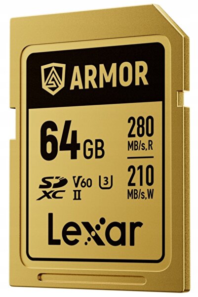 NO BRAND Lexar Sdxc Armor Gold Uhs-Ii U3 Ip68 R280/W210 64Gb Card de memorie