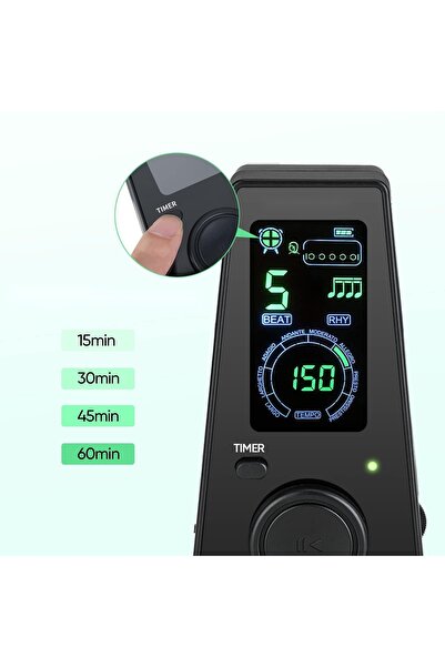 NO BRAND Metronom electronic LCD de precizie, puternic, 40-208 BPM, temporiza...