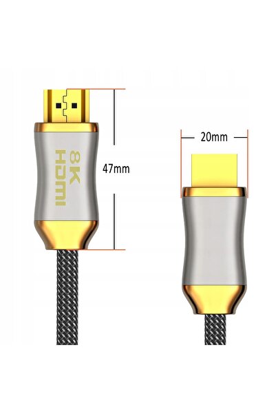 NO BRAND Cablu HDMI 2.1 8K 4K UHD 1.5 m 48 Gbps eARC Dynamic HDR Dolby Vision