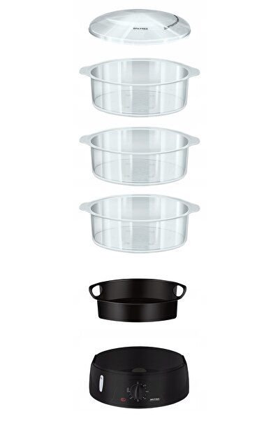 NO BRAND Steamer Mpm Mpa-02 Fără BPA 800W Temporizator 60 min Recipient pentr...