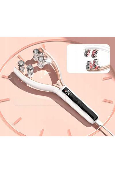 NO BRAND Aparat de masaj facial vibrant, tip roller, cu lifting 3D, EMS, LED ...