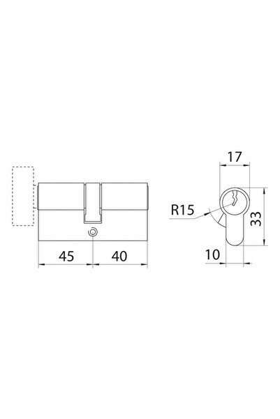 NO BRAND Yale Y600 Inserții 40/45+45g/40 Nichel Kl.C
