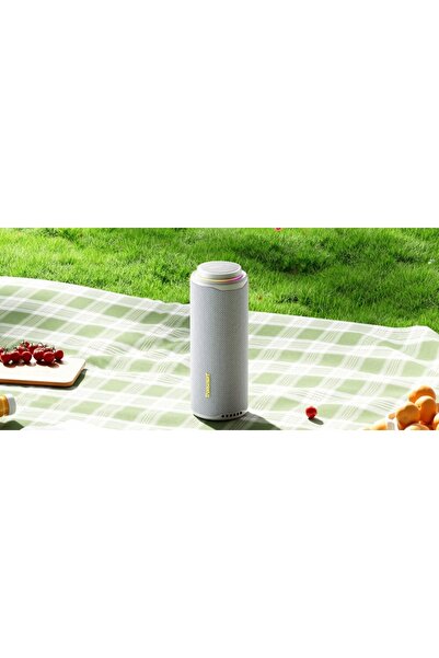 NO BRAND Boxă portabilă wireless Bluetooth 5.3 40W Tronsmart T8 Gri LED